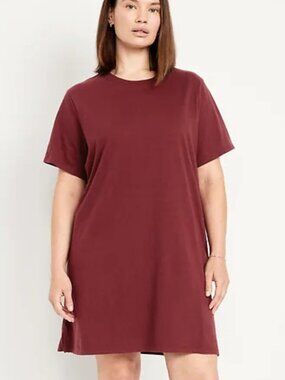 Old Navy Vintage Crew-Neck Mini T-Shirt Dress L Tall